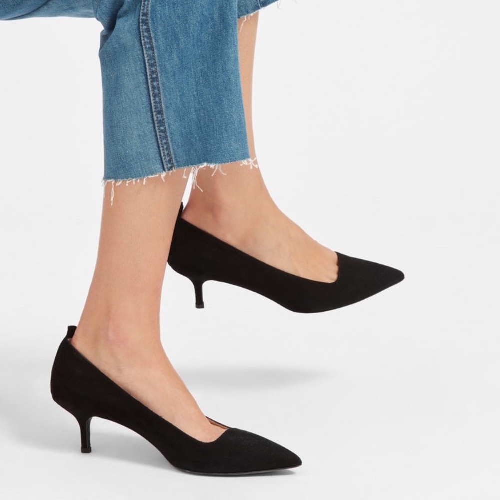 Everlane Editor Suede Heels